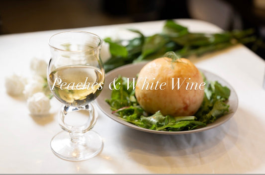 桃と白ワイン🍑🌿Peaches & White Wine